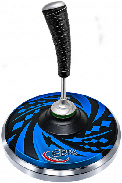 eisstock24 Eisstock EBRA Racer de Luxe Vario Blue