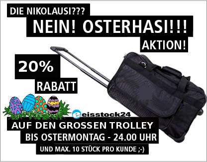 Osterhasi-Trolley-Aktion