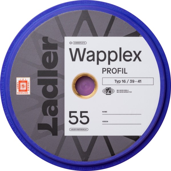 LADLER Profilplatte WAPPLEX 5566 - Eisstock / Sommerlaufsohle neues Design