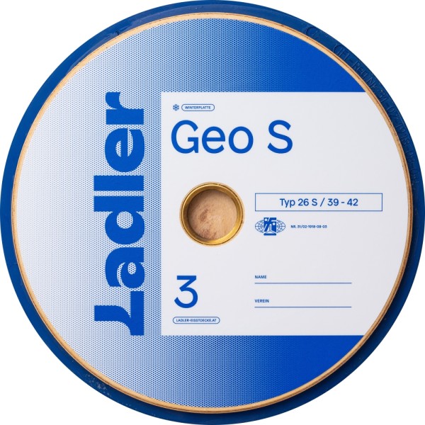 LADLER Modell 3 GEO Stockplatte "Geo S" - Eisstock / Winterlaufsohle neues Design