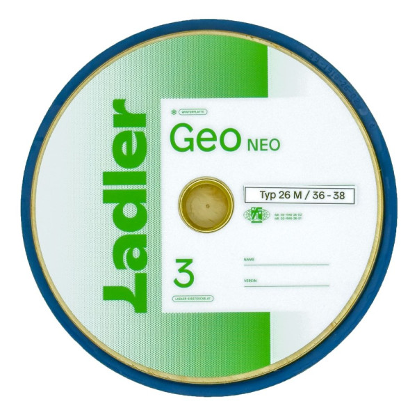 LADLER Modell 3 GEO Stockplatte "Geo Neo" - Eisstock / Winterlaufsohle
